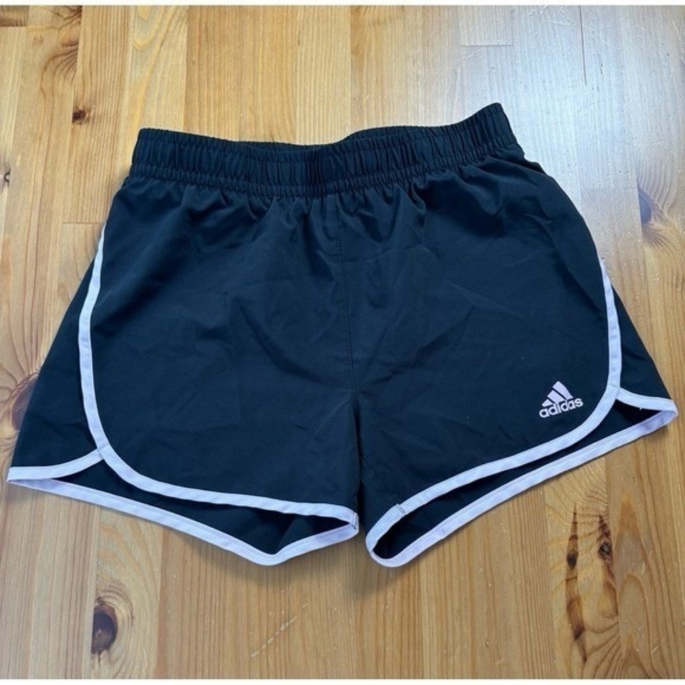 Girls Adidas Black/Pink Running Shorts Size Large (14)